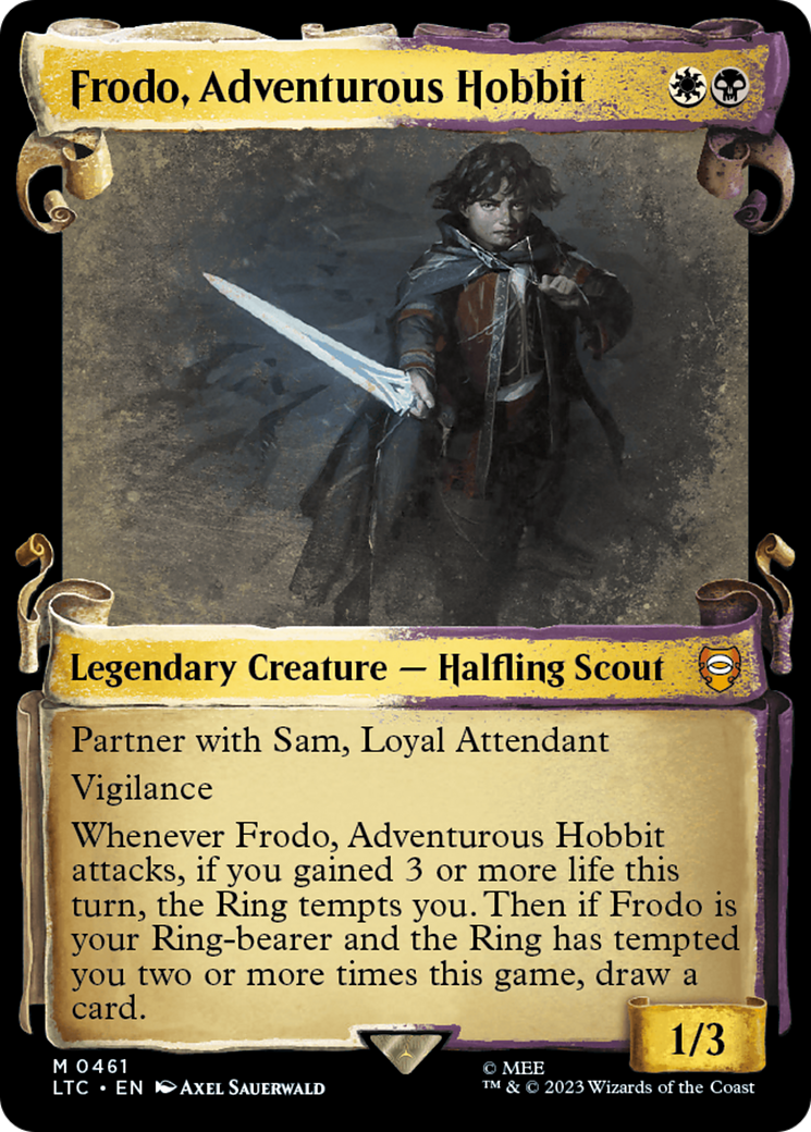 Frodo, Adventurous Hobbit [The Lord of the Rings: Tales of Middle-Earth Commander Showcase Scrolls] | Arkham Games and Comics