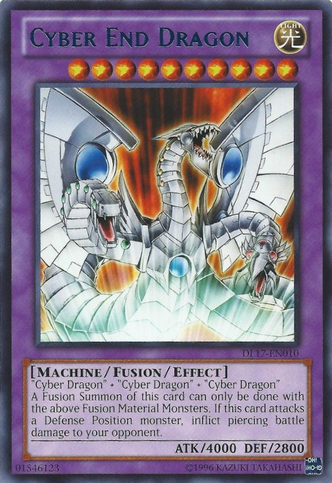 Cyber End Dragon (Blue) [DL17-EN010] Rare | Arkham Games and Comics