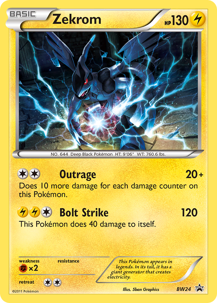 Zekrom (BW24) [Black & White: Black Star Promos] | Arkham Games and Comics