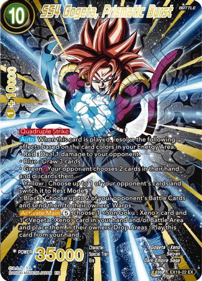 SS4 Gogeta, Prismatic Burst (EX19-22) [Special Anniversary Set 2021] | Arkham Games and Comics