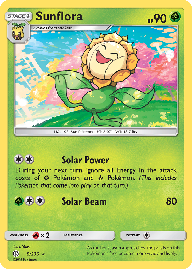 Sunflora (8/236) [Sun & Moon: Cosmic Eclipse] | Arkham Games and Comics