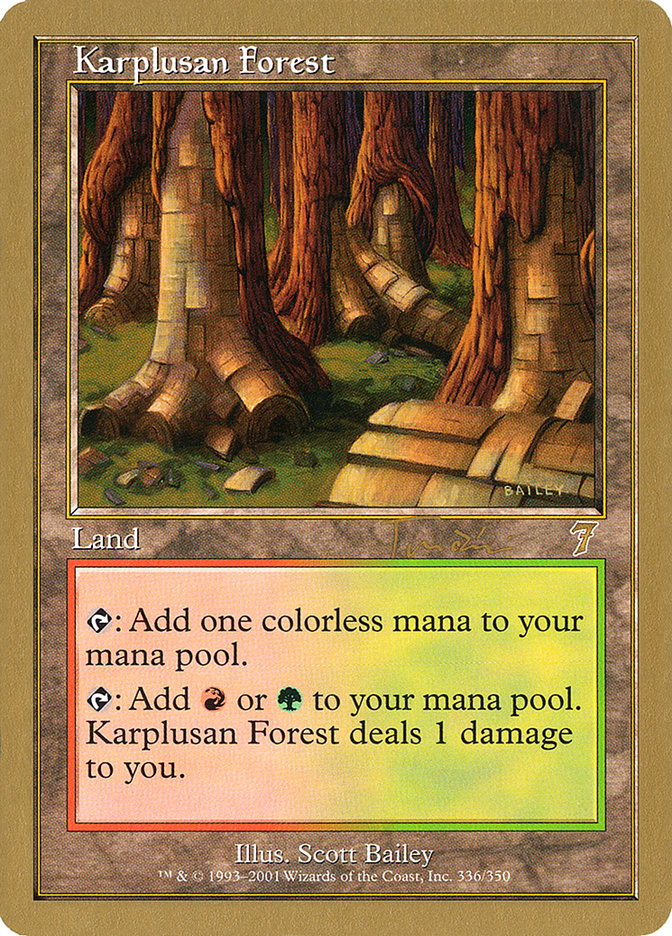 Karplusan Forest (Jan Tomcani) [World Championship Decks 2001] | Arkham Games and Comics