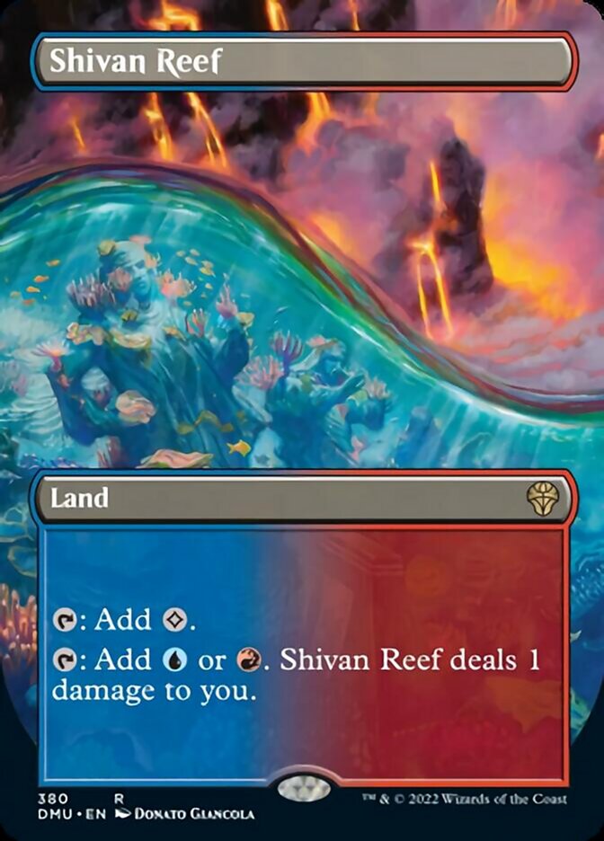 Shivan Reef (Borderless Alternate Art) [Dominaria United] | Arkham Games and Comics