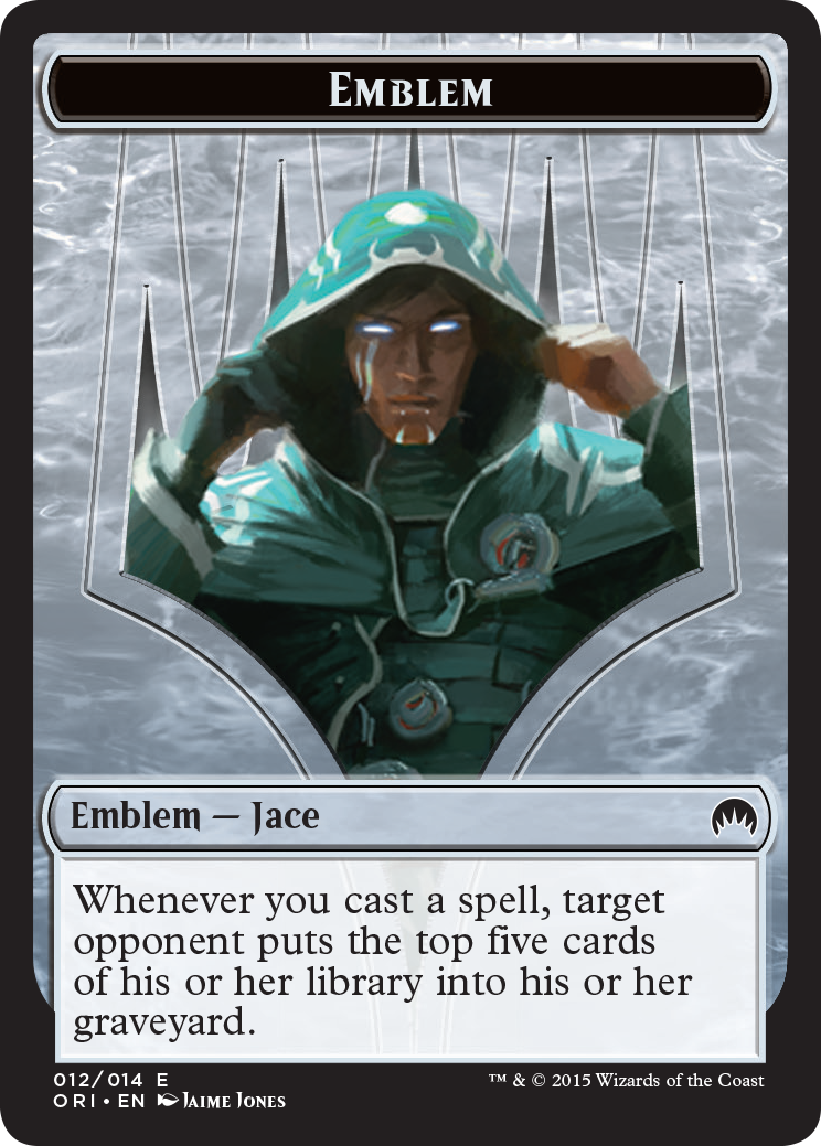 Pest // Jace, Telepath Unbound Emblem Double-Sided Token [Secret Lair: From Cute to Brute Tokens] | Arkham Games and Comics