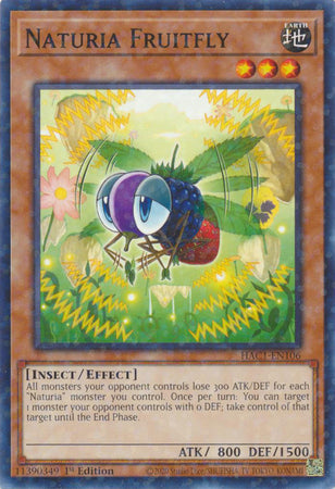 Naturia Fruitfly (Duel Terminal) [HAC1-EN106] Common | Arkham Games and Comics