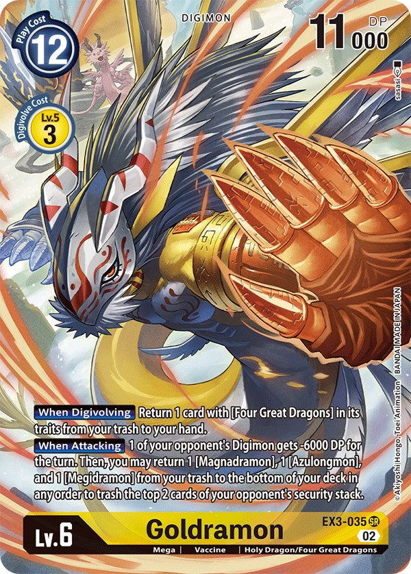 Goldramon [EX3-035] (Alternate Art) [Draconic Roar] | Arkham Games and Comics