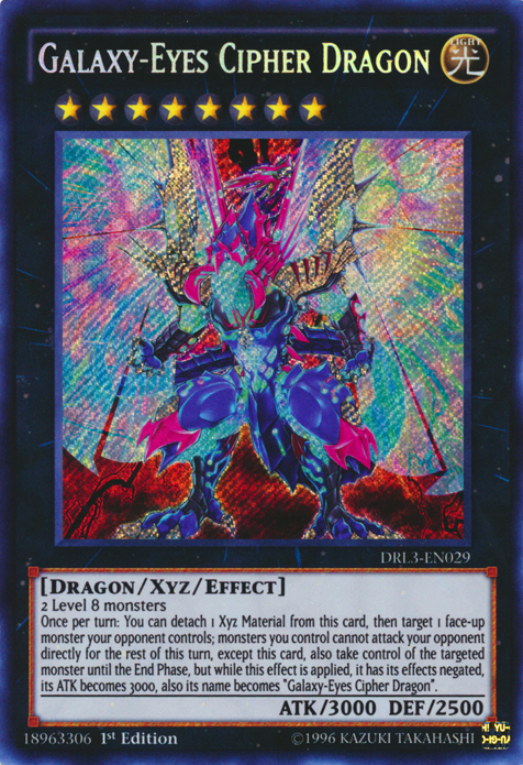 Galaxy-Eyes Cipher Dragon [DRL3-EN029] Secret Rare | Arkham Games and Comics