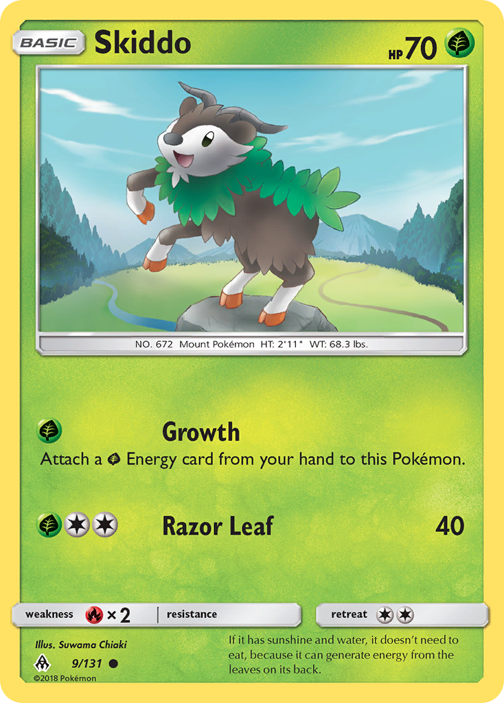 Skiddo (9/131) [Sun & Moon: Forbidden Light] | Arkham Games and Comics