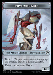 Phyrexian Mite (011) // Phyrexian Germ Double-Sided Token [Phyrexia: All Will Be One Commander Tokens] | Arkham Games and Comics