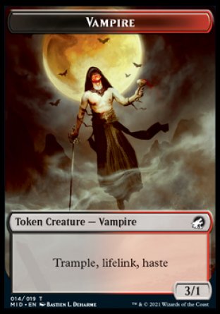 Vampire Token [Innistrad: Midnight Hunt Tokens] | Arkham Games and Comics