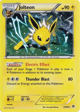 Jolteon (26/98) (Cosmos Holo) [XY: Ancient Origins] | Arkham Games and Comics