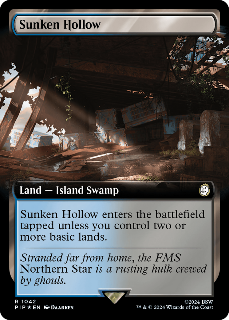 Sunken Hollow (Extended Art) (Surge Foil) [Fallout] | Arkham Games and Comics