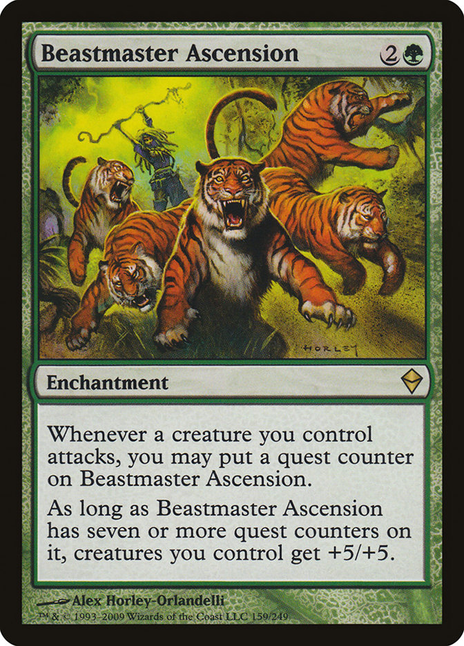 Beastmaster Ascension [Zendikar] | Arkham Games and Comics