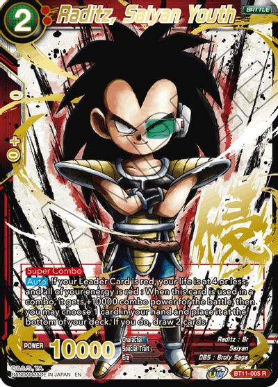 Raditz, Saiyan Youth (Alternate Art) (BT11-005) [Special Anniversary Set 2021] | Arkham Games and Comics