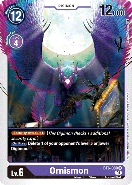 Ornismon [BT6-080] [Double Diamond] | Arkham Games and Comics