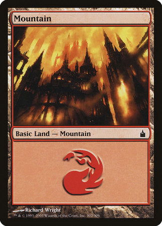 Mountain (302) [Ravnica: City of Guilds] | Arkham Games and Comics