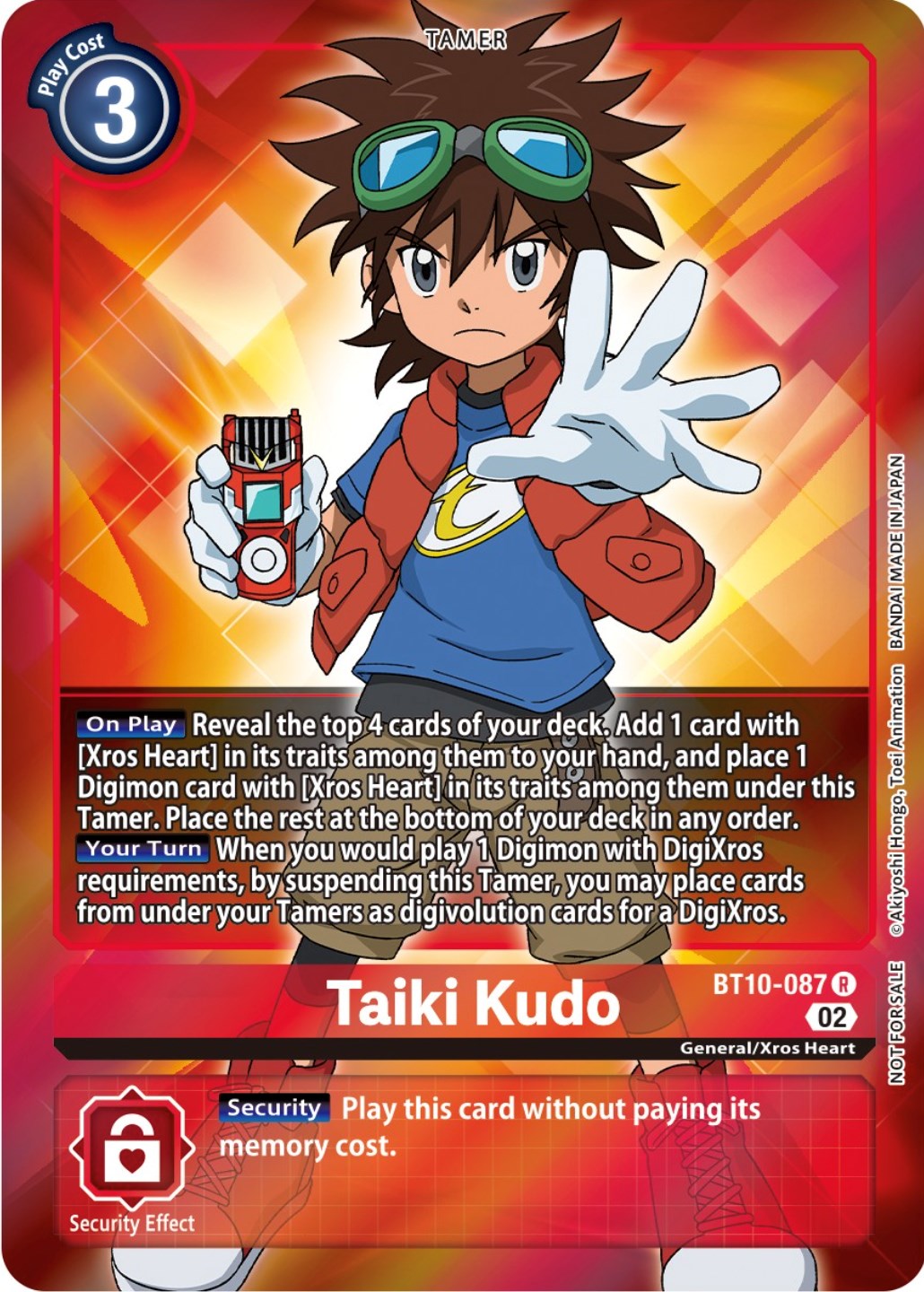 Taiki Kudo [BT10-087] (Box Topper) [Xros Encounter] | Arkham Games and Comics