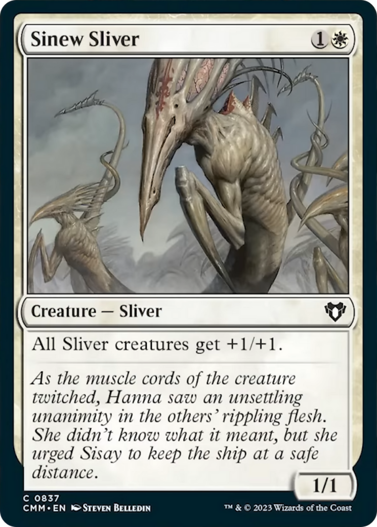 Sinew Sliver [Commander Masters] | Arkham Games and Comics