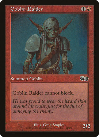 Goblin Raider [Urza's Saga] | Arkham Games and Comics