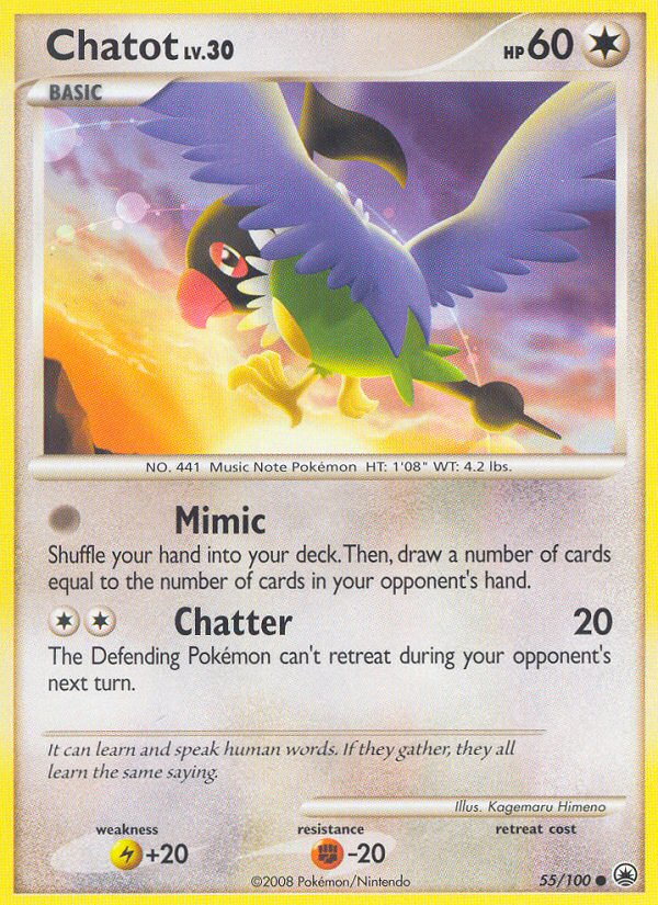 Chatot (55/100) [Diamond & Pearl: Majestic Dawn] | Arkham Games and Comics