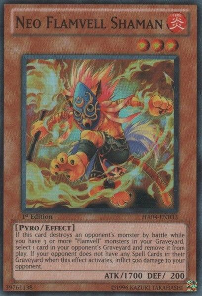 Neo Flamvell Shaman [HA04-EN033] Super Rare | Arkham Games and Comics