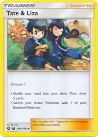 Tate & Liza (148a/168) (Alternate Art Promo) (Battle Arena Deck Exclusive) [Sun & Moon: Celestial Storm] | Arkham Games and Comics