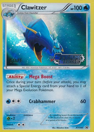 Clawitzer (XY146) (Staff) [XY: Black Star Promos] | Arkham Games and Comics