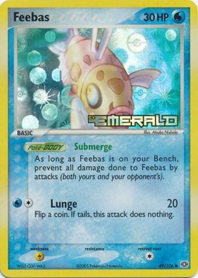 Feebas (49/106) (Stamped) [EX: Emerald] | Arkham Games and Comics