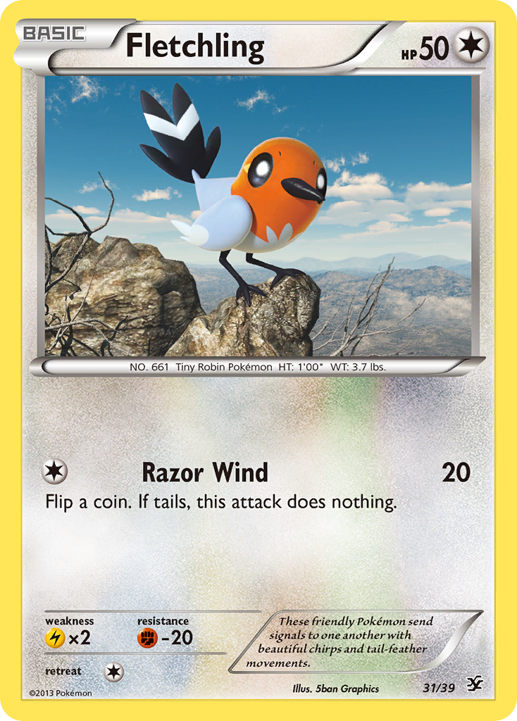 Fletchling (31/39) [XY: Kalos Starter Set] | Arkham Games and Comics