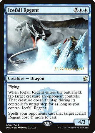 Icefall Regent [Dragons of Tarkir Promos] | Arkham Games and Comics