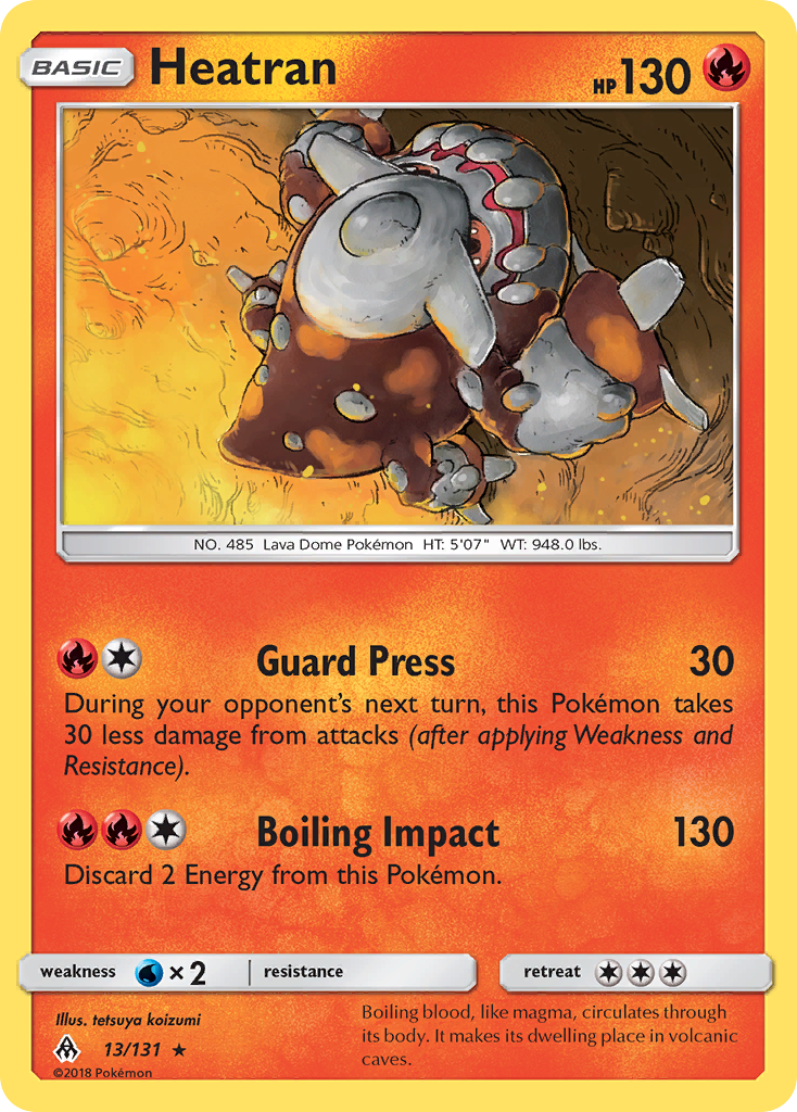 Heatran (13/131) [Sun & Moon: Forbidden Light] | Arkham Games and Comics