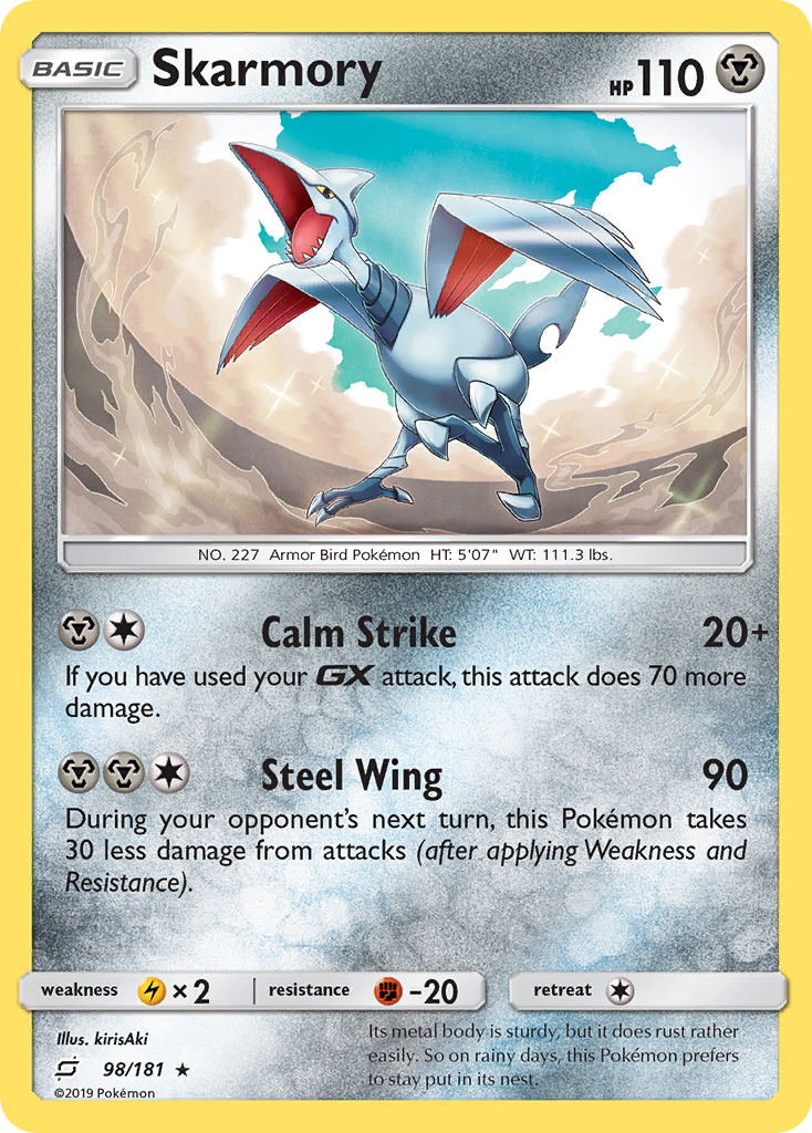 Skarmory (98/181) [Sun & Moon: Team Up] | Arkham Games and Comics