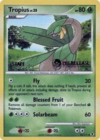 Tropius (52/111) (Staff Prerelease Promo) [Nintendo: Black Star Promos] | Arkham Games and Comics