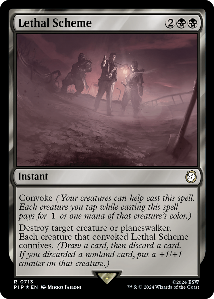 Lethal Scheme (Surge Foil) [Fallout] | Arkham Games and Comics