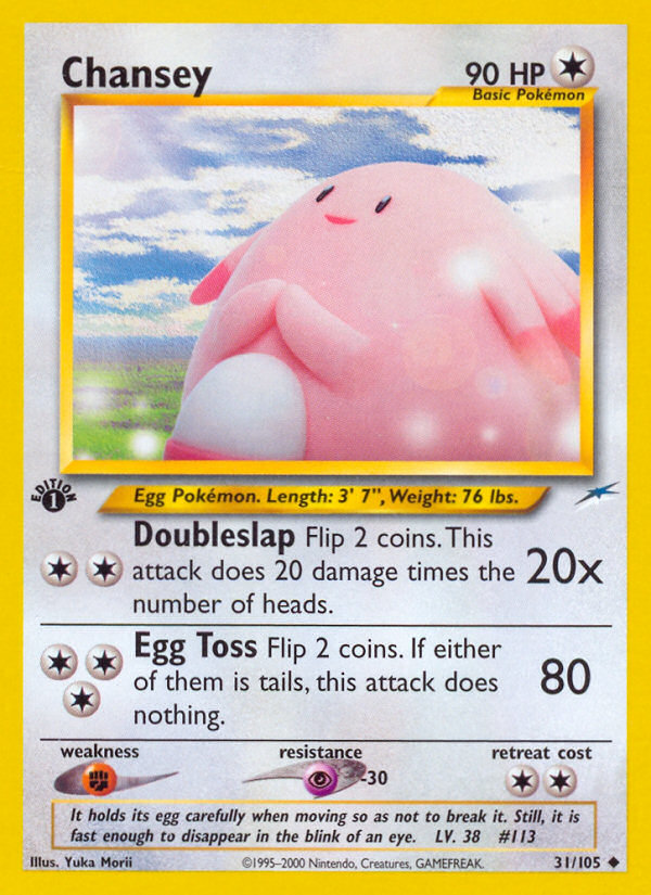 Chansey (31/105) [Neo Destiny 1st Edition] | Arkham Games and Comics