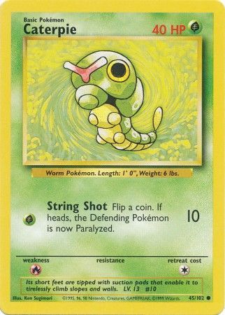 Caterpie (45/102) [Base Set Unlimited] | Arkham Games and Comics