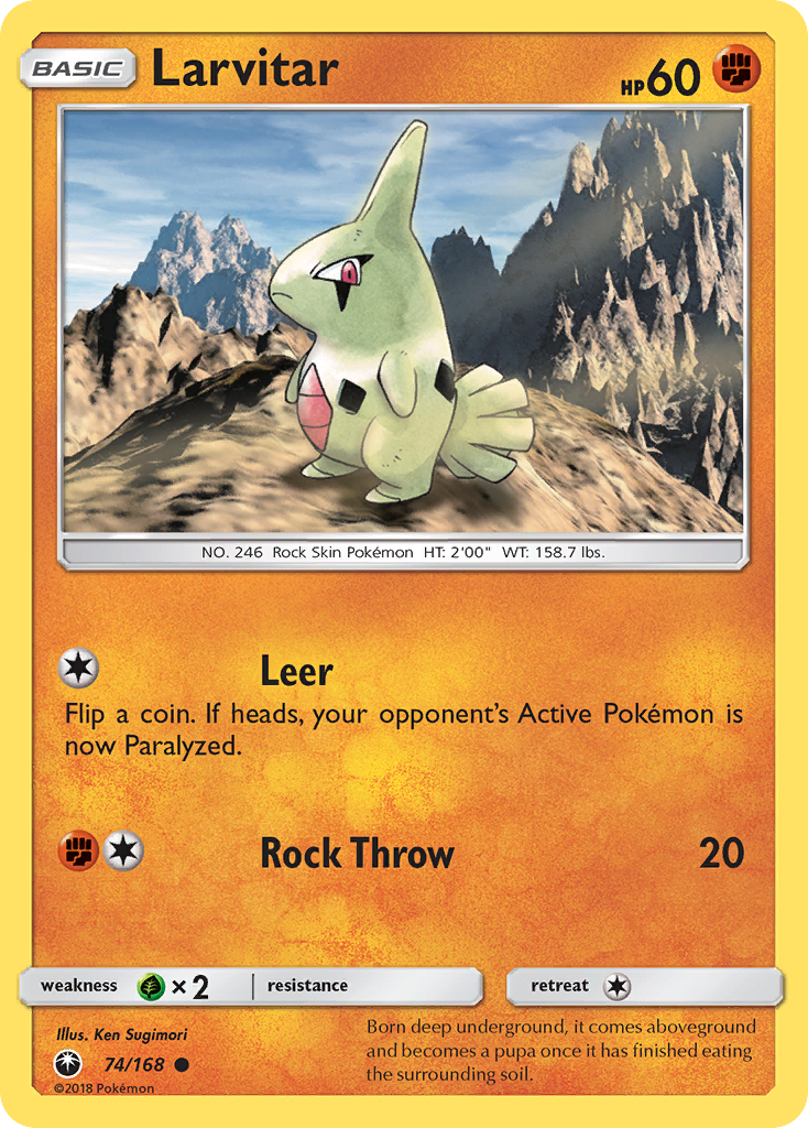 Larvitar (74/168) [Sun & Moon: Celestial Storm] | Arkham Games and Comics