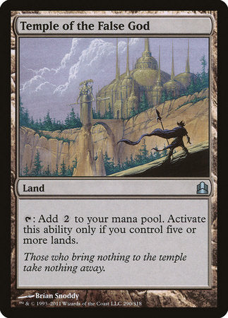 Temple of the False God [Commander 2011] | Arkham Games and Comics