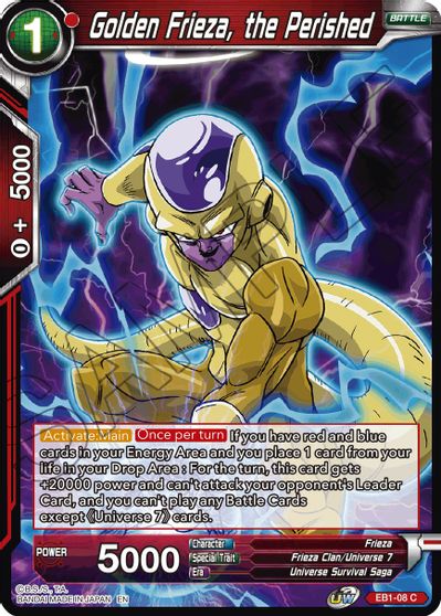 Golden Frieza, the Perished (EB1-08) [Battle Evolution Booster] | Arkham Games and Comics