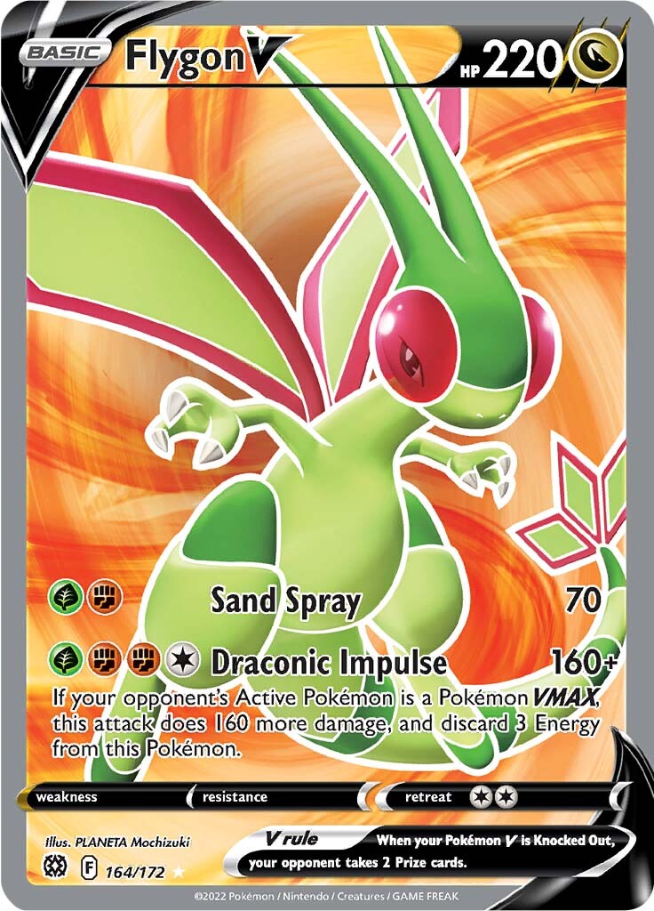 Flygon V (164/172) [Sword & Shield: Brilliant Stars] | Arkham Games and Comics