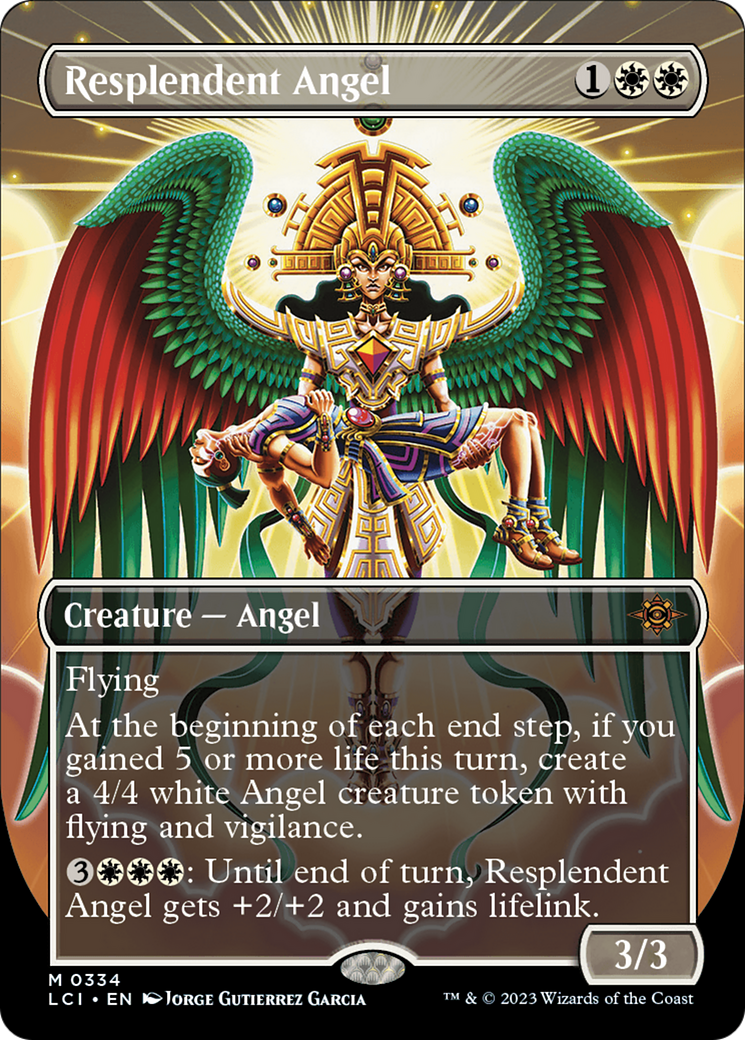 Resplendent Angel (Borderless) [The Lost Caverns of Ixalan] | Arkham Games and Comics