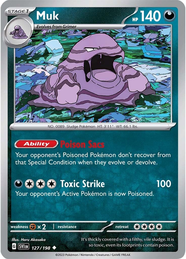 Muk (127/198) [Scarlet & Violet: Base Set] | Arkham Games and Comics