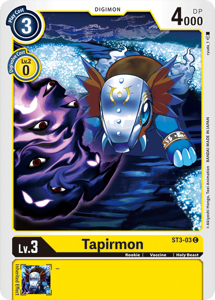 Tapirmon [ST3-03] [Starter Deck: Heaven's Yellow] | Arkham Games and Comics