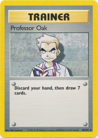 Professor Oak (88/102) [Base Set Unlimited] | Arkham Games and Comics