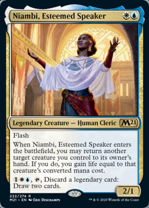 Niambi, Esteemed Speaker [Core Set 2021] | Arkham Games and Comics