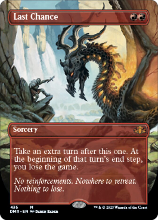 Last Chance (Borderless Alternate Art) [Dominaria Remastered] | Arkham Games and Comics
