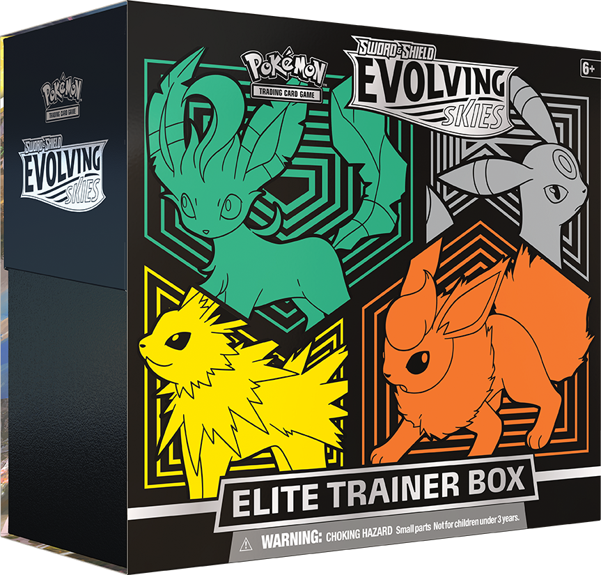 Sword & Shield: Evolving Skies - Elite Trainer Box (Flareon/Jolteon/Umbreon/Leafeon) | Arkham Games and Comics