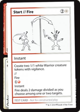 Start // Fire (2021 Edition) [Mystery Booster Playtest Cards] | Arkham Games and Comics