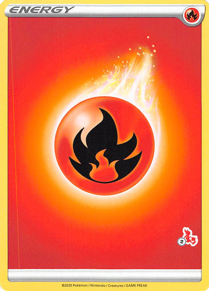 Fire Energy (Cinderace Stamp #2) [Battle Academy 2022] | Arkham Games and Comics