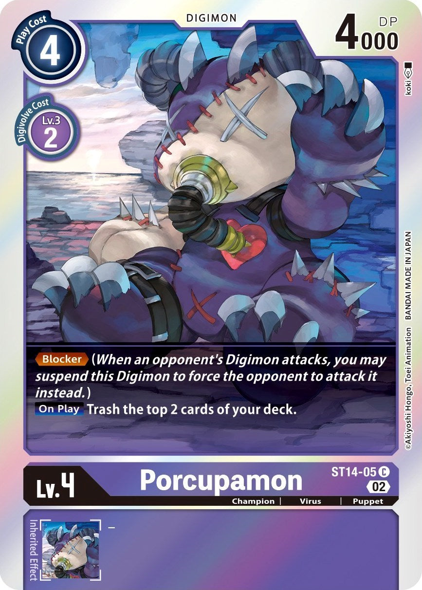 Porcupamon [ST14-05] [Starter Deck: Beelzemon Advanced Deck Set] | Arkham Games and Comics